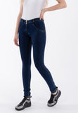 Freddy Womens Wrup Regular Rise Skinny Jeans In Joy Blue
