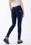 Freddy Womens Wrup Regular Rise Skinny Jeans In Joy Blue