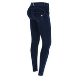 Freddy Womens Wrup Regular Rise Skinny Jeans In Joy Blue