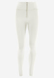 Freddy Womens Skinny Push Up Pants In Cream