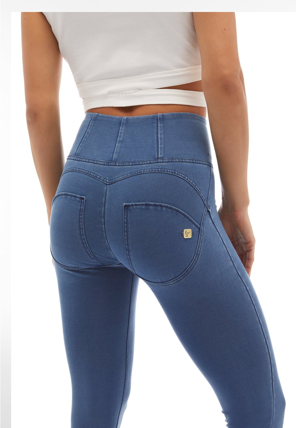 Freddy Wrup2Hc002Org High Waist Skinny J4B Light Blue