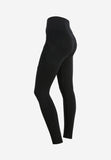 Freddy Womens High Waist Trouser With Ribbed In Black