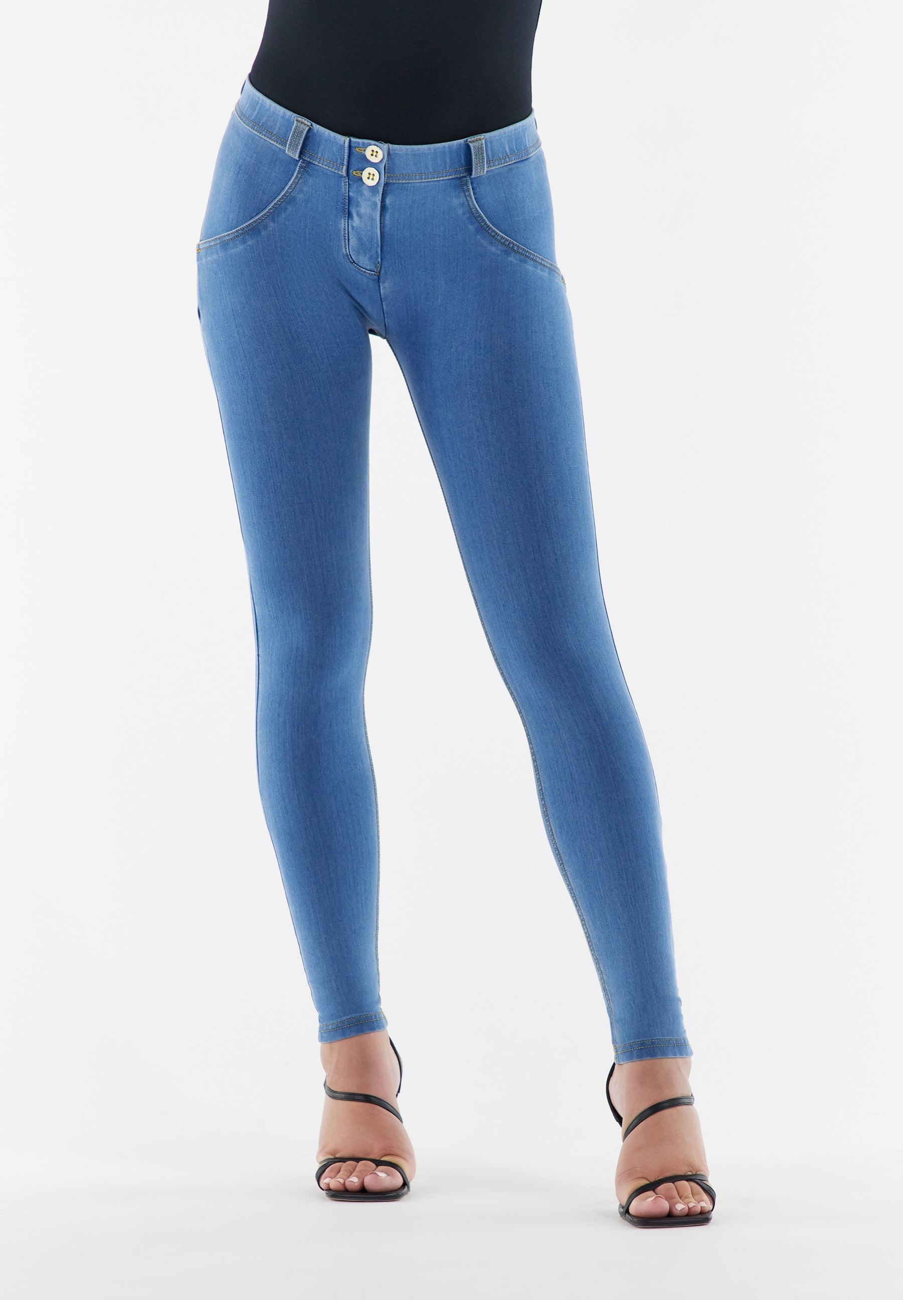 Freddy Womens Superskinny Push Up Pants In Blue