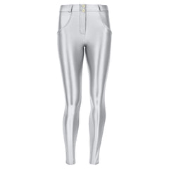 Freddy Womens Pantalone Lungo Pants In Silver