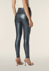 Freddy Wrup4Hf471 Ankle-Length Trouser Faux Leather Phantom Metalized