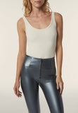 Freddy Wrup4Hf471 Ankle-Length Trouser Faux Leather Phantom Metalized