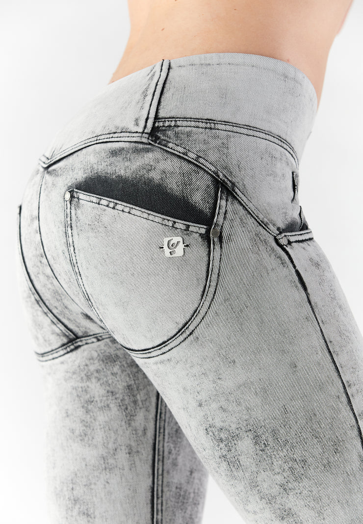 Freddy Womens Push Jean In Bleached Black