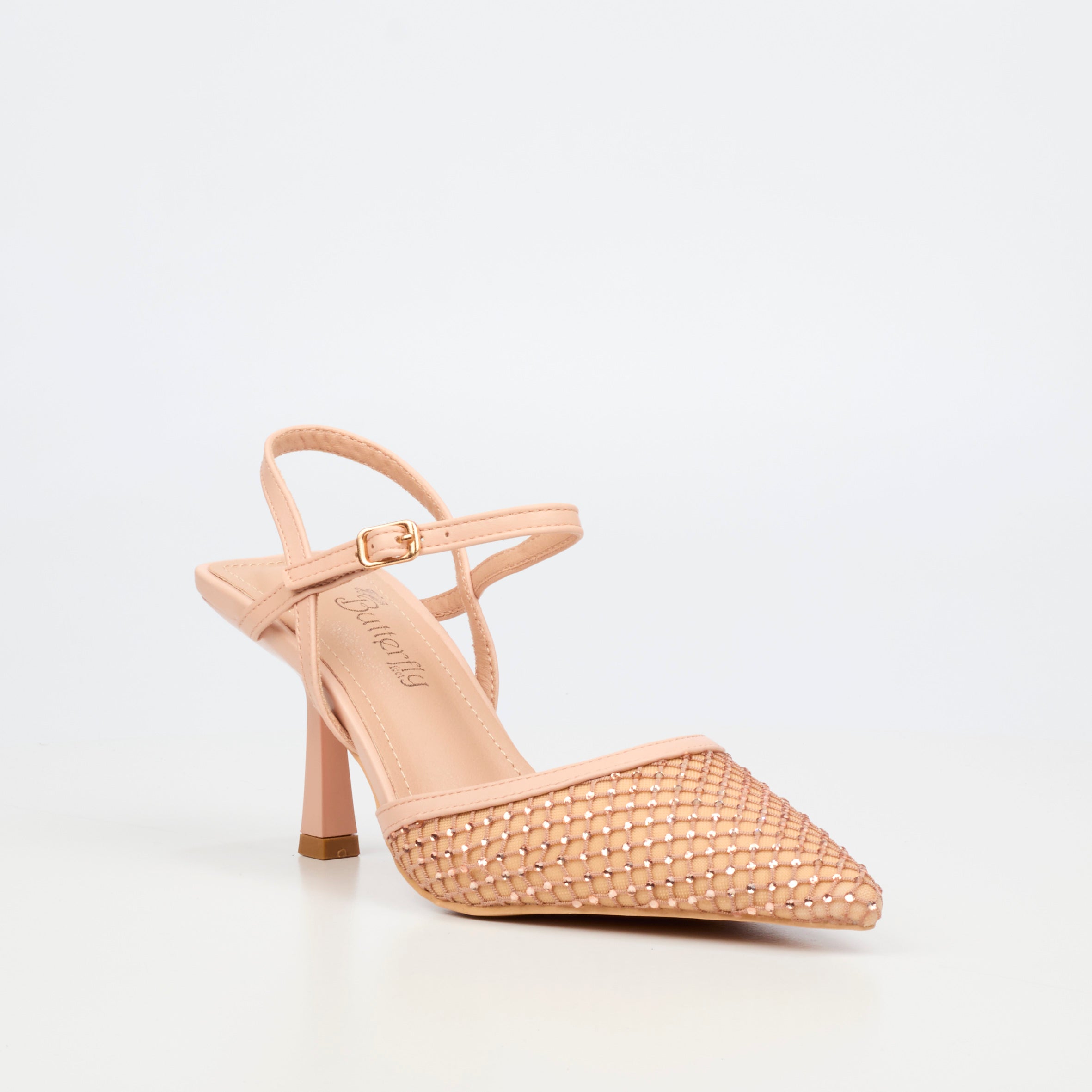 Butterfly Feet Ladies Catrina 1 Heels In Rose Gold