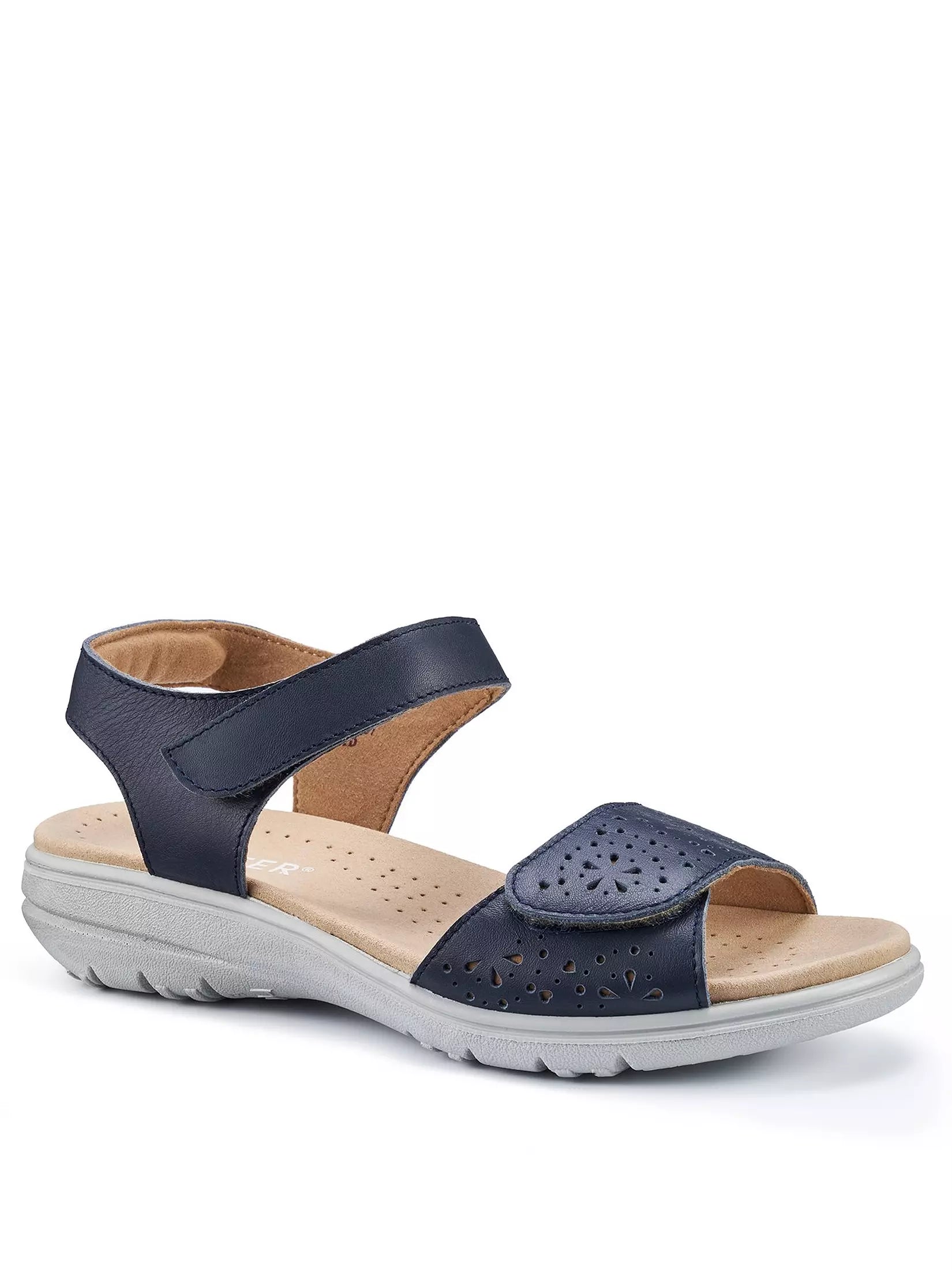 Hotter Ladies Leah II Shoes In Navy