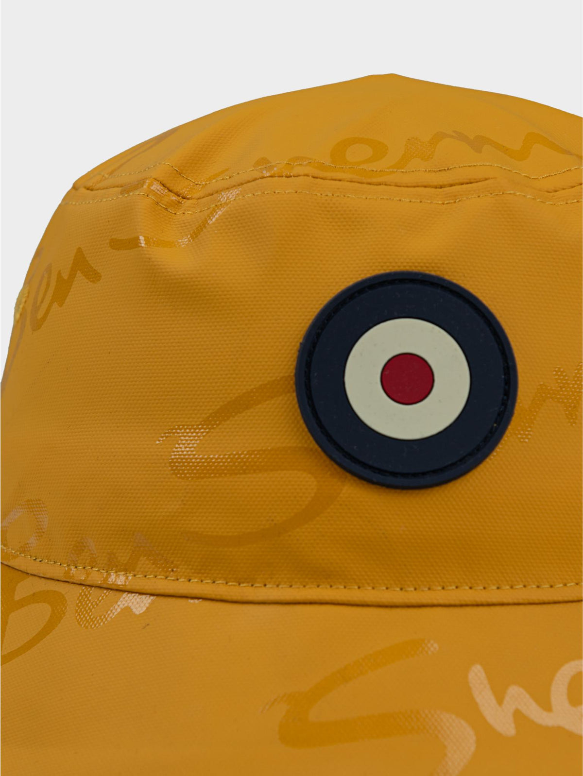 Ben Sherman Mens Wax Plasticsol Bucket Hat In Dijon
