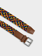 Ben Sherman Mens Woven Braided Weave Belt In Multi
