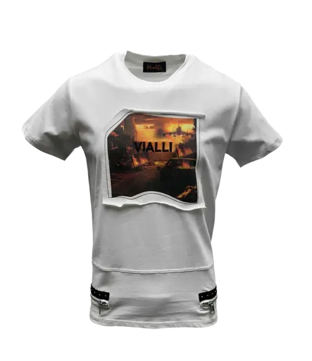 Vialli Kleppa T-Shirt White