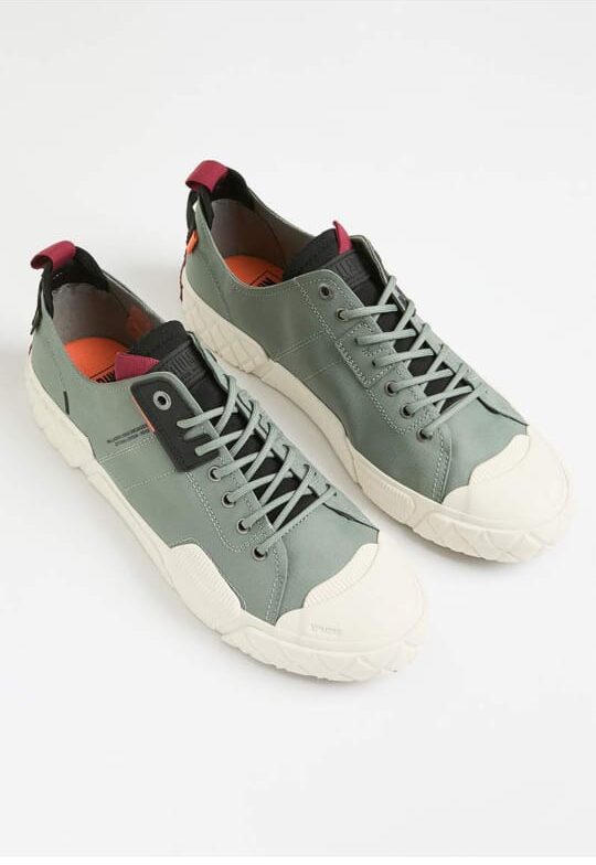 Palladium Mens Ace City Shell Shoes In Agave