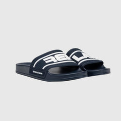 Replay Mens Up Total Slides In Navy and White
