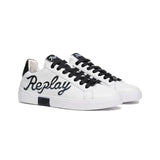 Replay Womens Polys W Write Sneakers In White/Black