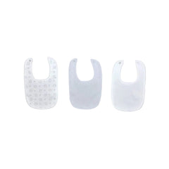 Mothers Choice Unisex 3 Pack Bibs In Grey And White