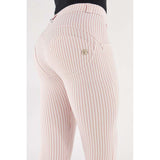 Freddy Womens Shaping Pant In Pink & White Stripe
