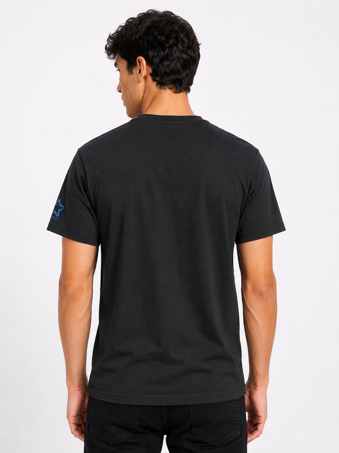 Starter Mens Core Logo T-Shirt In Black/Blue/Red