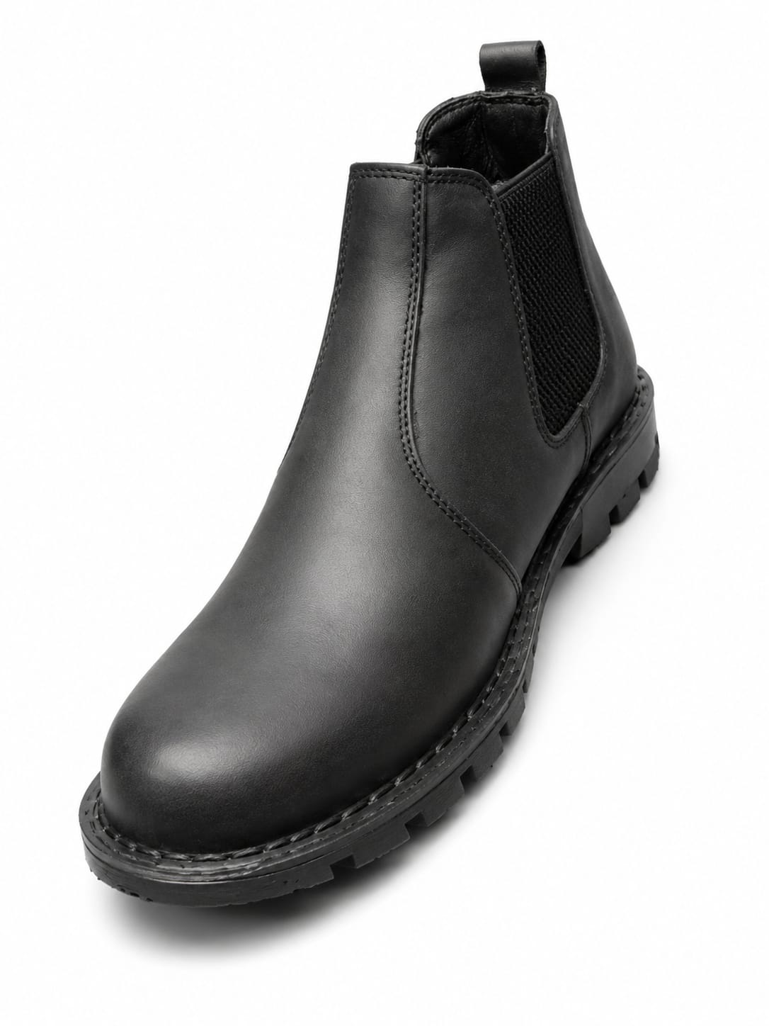 Desert Mens Gusset Boots In Black