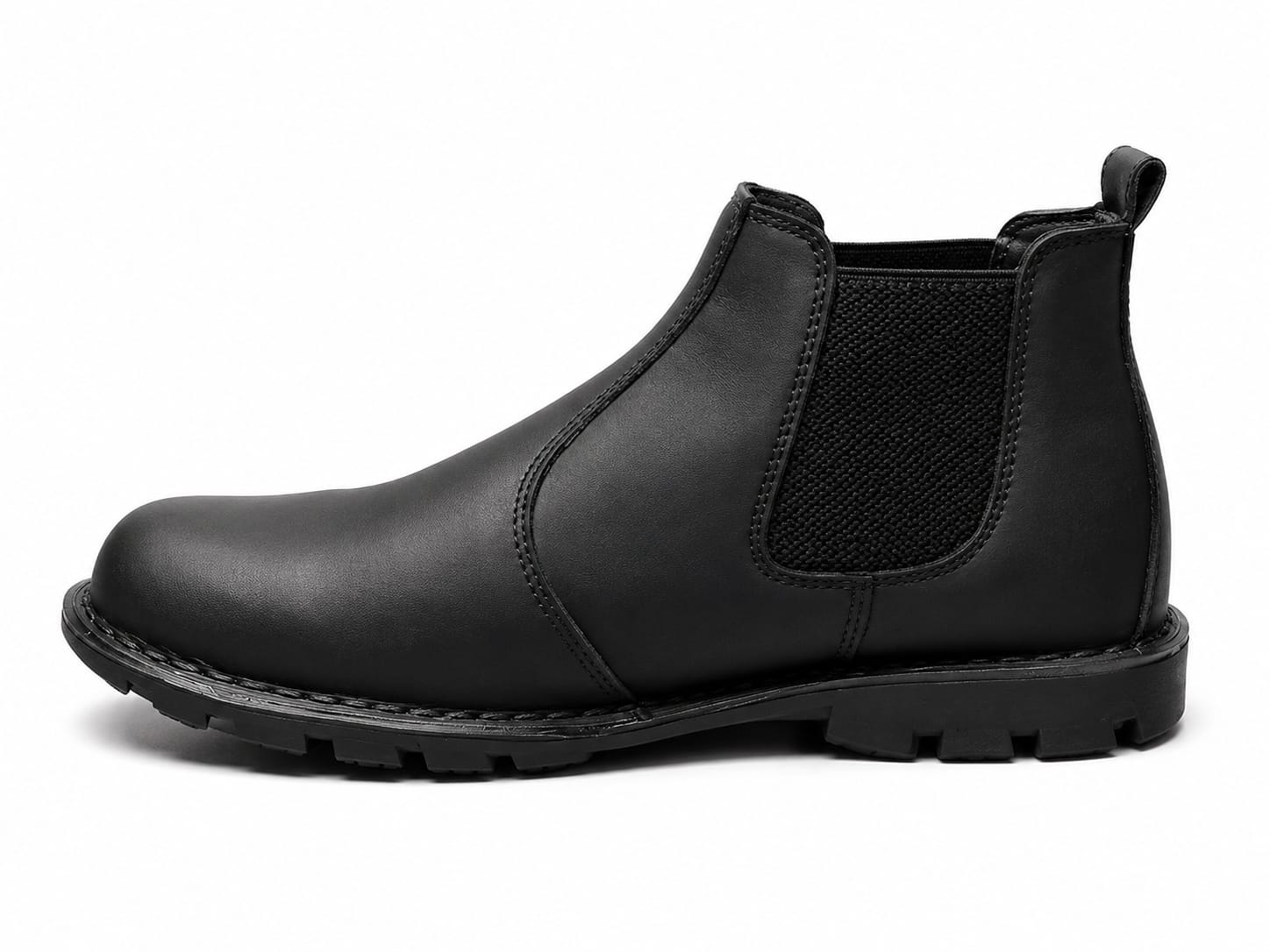 Desert Mens Gusset Boots In Black