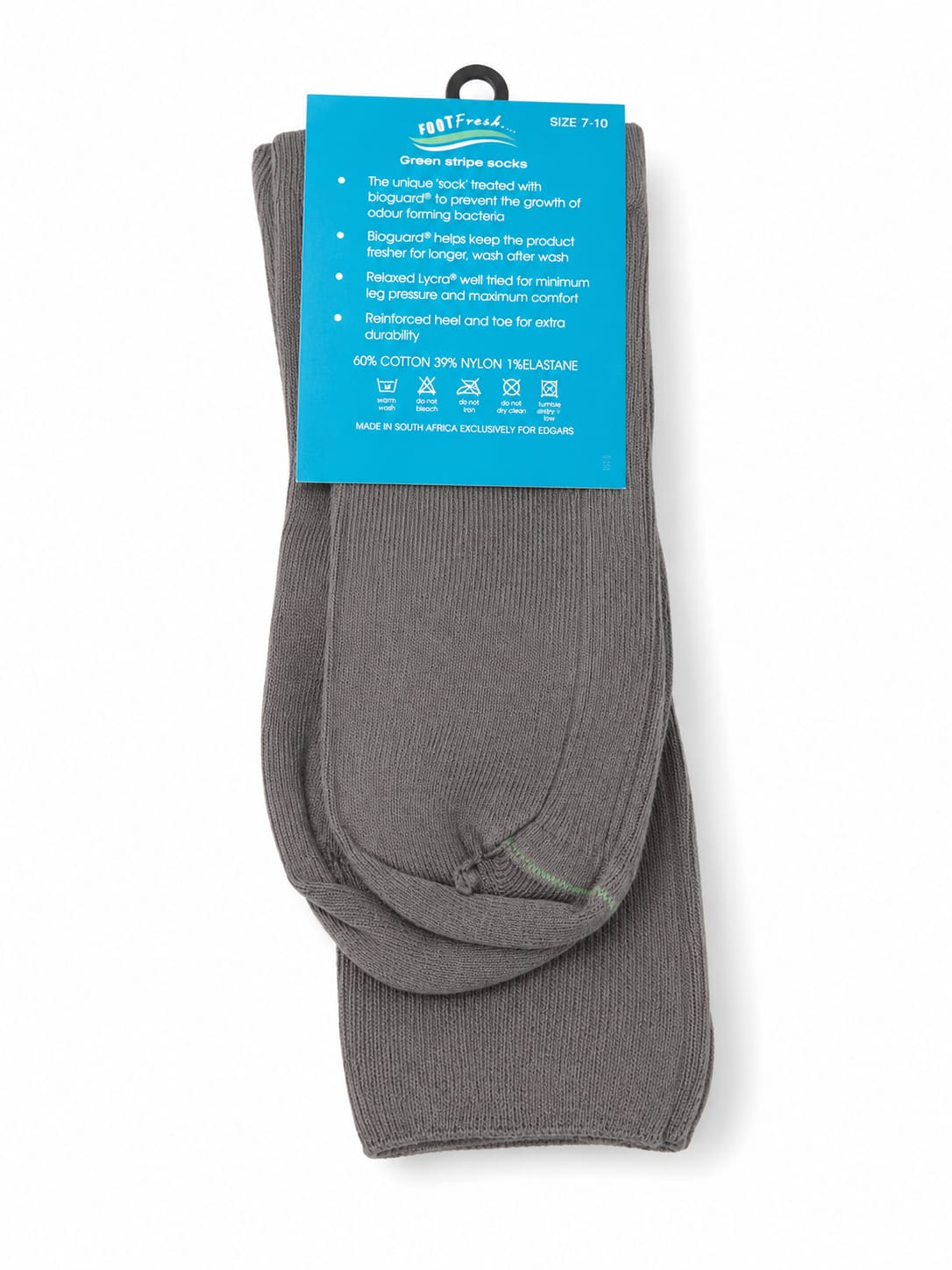 Bio Guard Mens Bio Soft Non Elastic Big Foot Large Socks In Grey