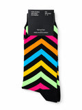 Private Benjamin Mens Bright Happy Sock In Black Multi
