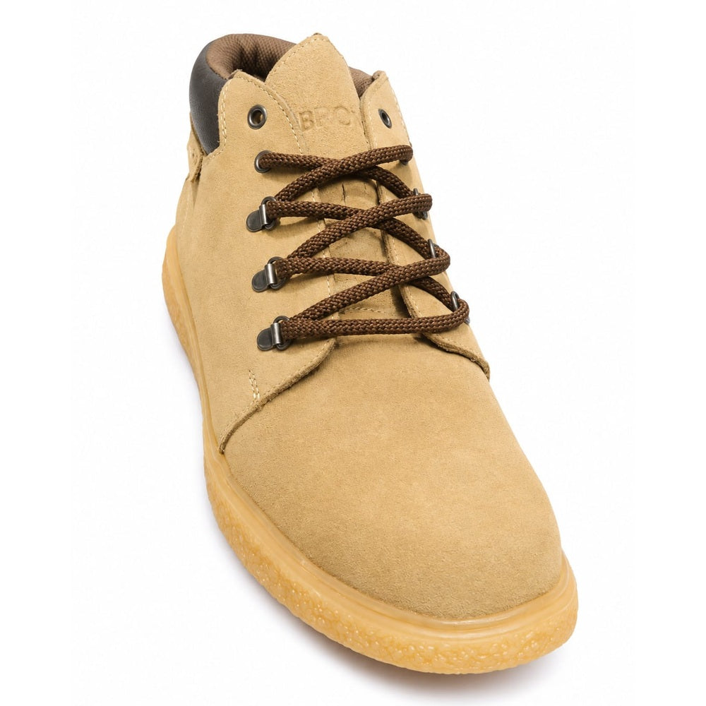 Bronx Mens Toad Suede Lace Up Boots In Mushroom