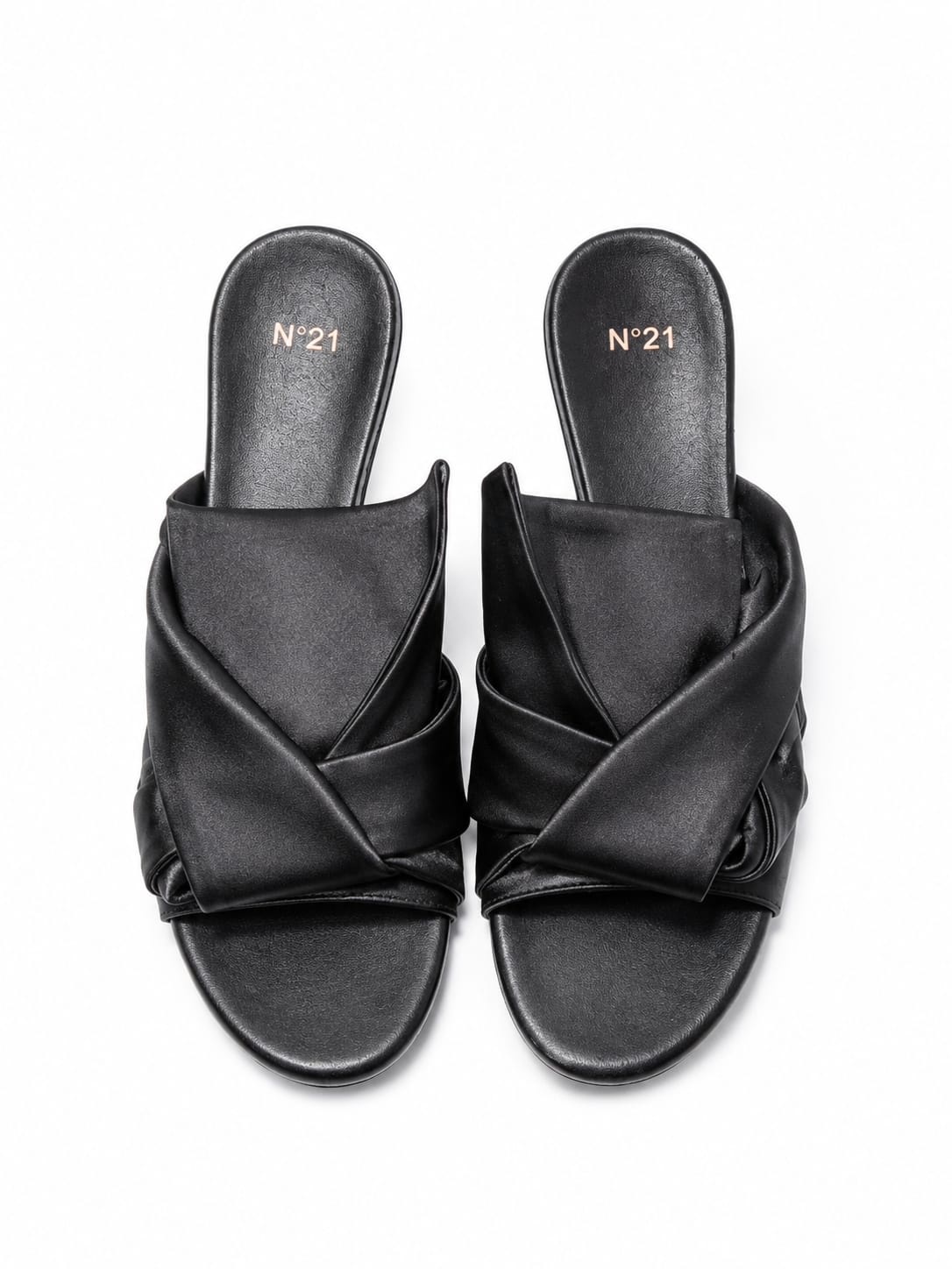 Nº21 Womens Bow High Heels Sandal In Black