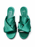 Nº21 Womens Bow High Heels Sandal In Green