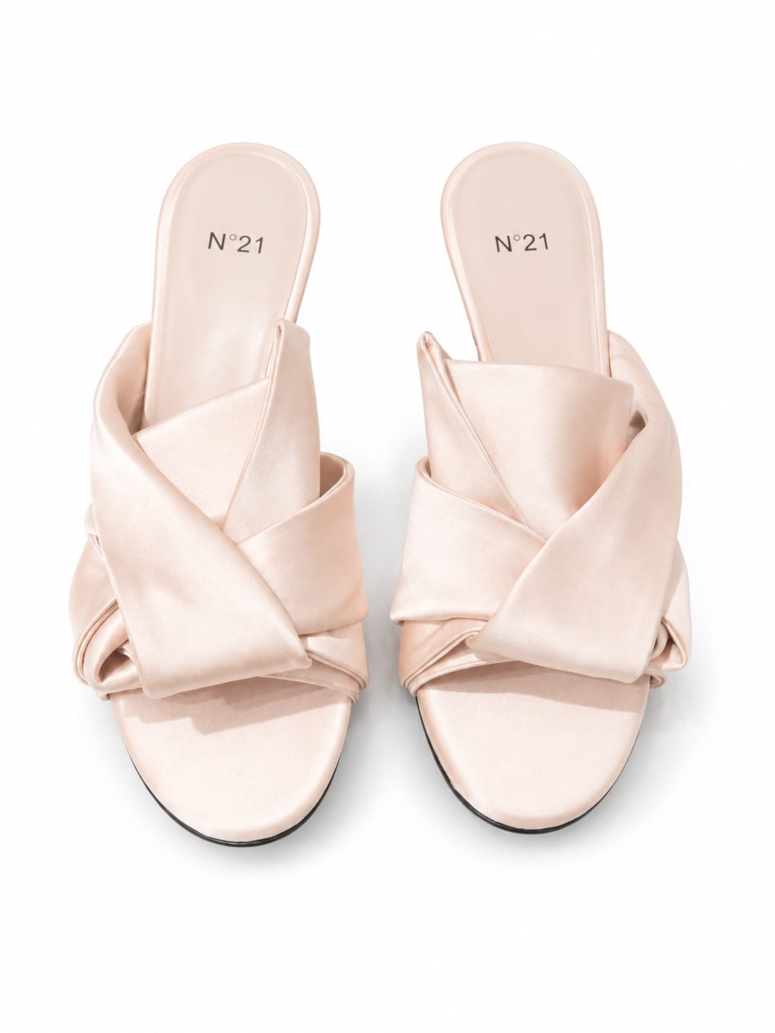 Nº21 Womens Bow High Heels Sandal In Powder Pink
