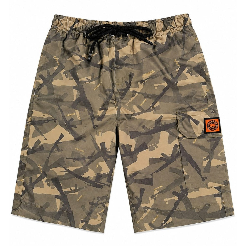 Sniper Kiddies Boys 3/4 Swim Shorts In Camouflage