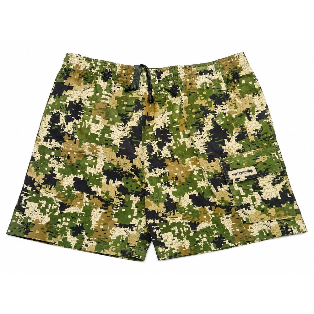 Sniper Mens Flex Basic Cargo Shorts In Pixelate