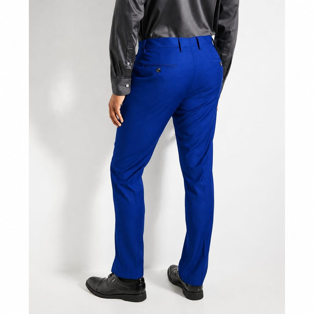 Polo Mens Classic Custom Fit Formal Pants In Royal Blue