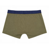 Polo Mens Plain Knite Boxer In Olive/Navy
