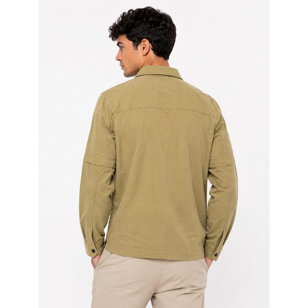 Hybrid Premium Mens Mount Utility Jacket In Khaki