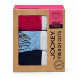 Jockey Girls 3 Pack French Cut Panties In Assorted
