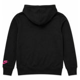Nike Girls Split Futura P Over Hoodie In Black Multi