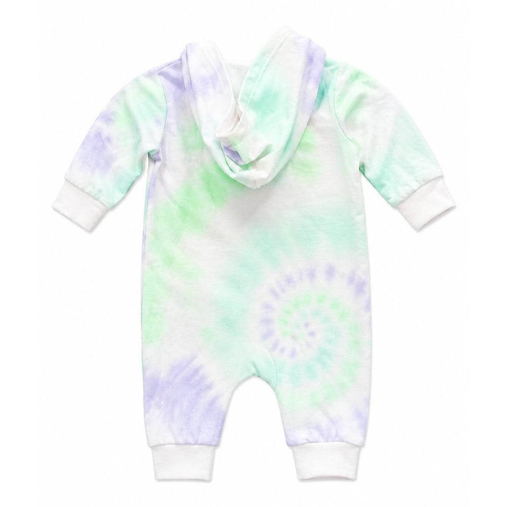 Converse Unisex Kids Hooded Coverall Romper In White Multi