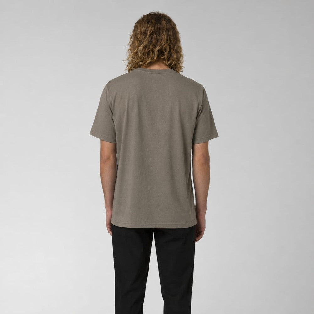Caterpillar Mens Logo T-Shirt In Fossil/Vanilla