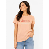 Jeep Womens Applique T-Shirt In Dusty Pink