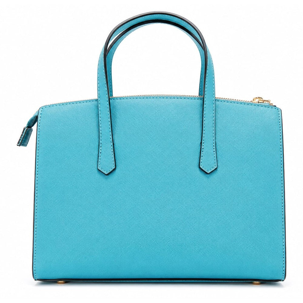 Pierre Cardin Womens Vivian Structured Satchel Bag In Teal