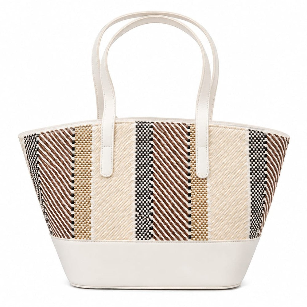 Pierre Cardin Womens Elisse Tote Bag In White Multi