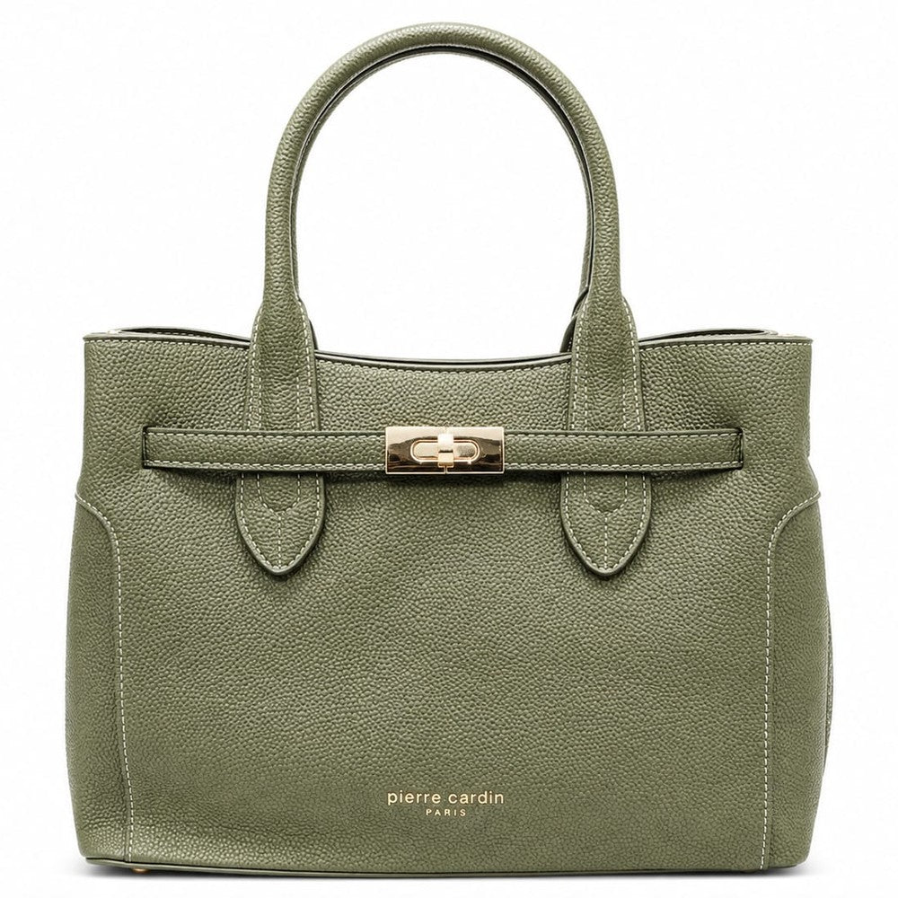 Pierre Cardin Womens Philippa Satchel Bag In Olive