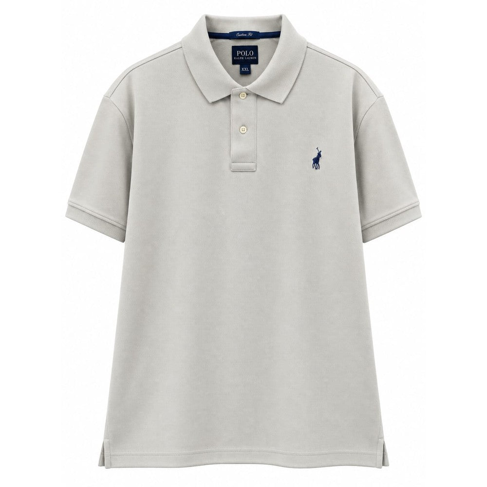Polo Mens Classic Pique Short Sleeves Golfer In Grey