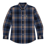 Polo Mens Long Sleeves Large Check Shirt In Navy Multi