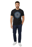 Ben Sherman Mens Plectrum Target T-Shirt In Black Multi