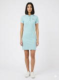 Ben Sherman Womens Briar Short Sleeves Polo Dress In Porcelain Blue