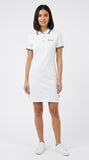 Ben Sherman Womens Briar Short Sleeves Polo Dress In White