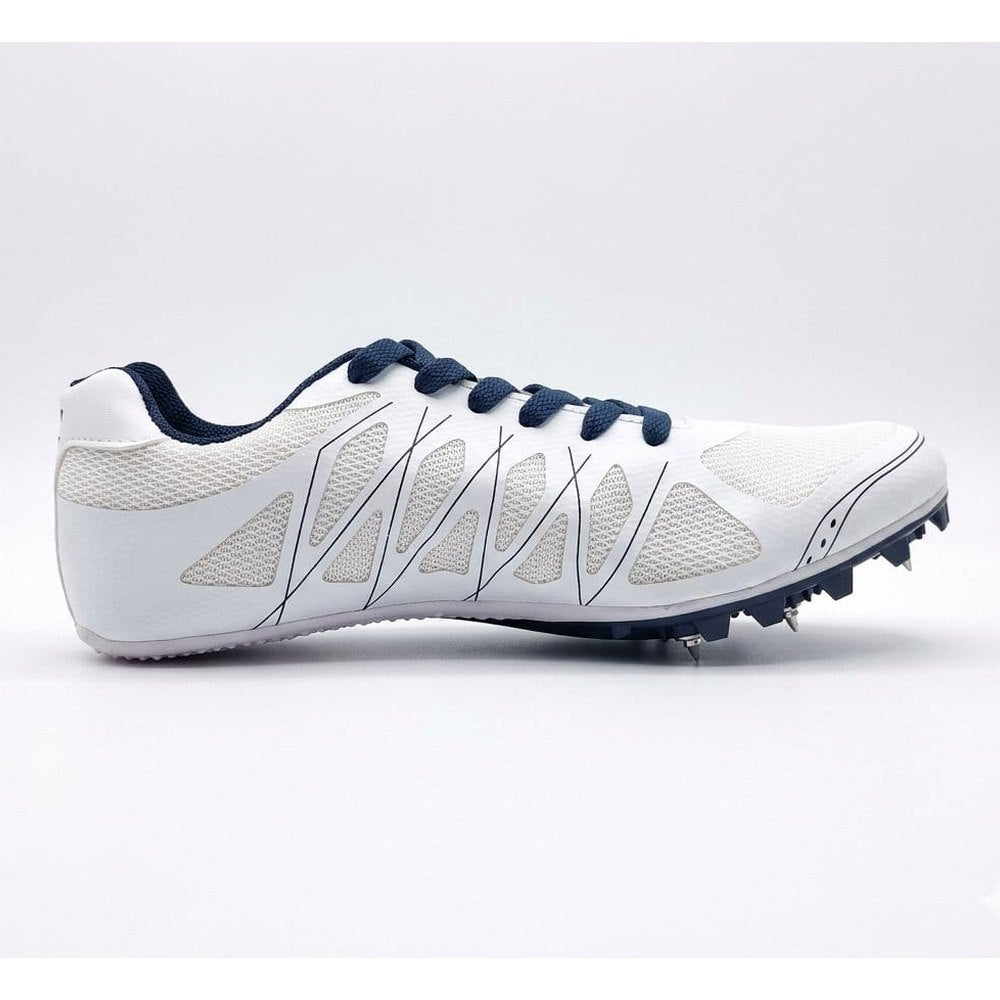 Lotto Mens Athletic Spike Sprint Shoes In White/Navy