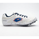 Lotto Mens Athletic Spike Sprint Shoes In White/Navy